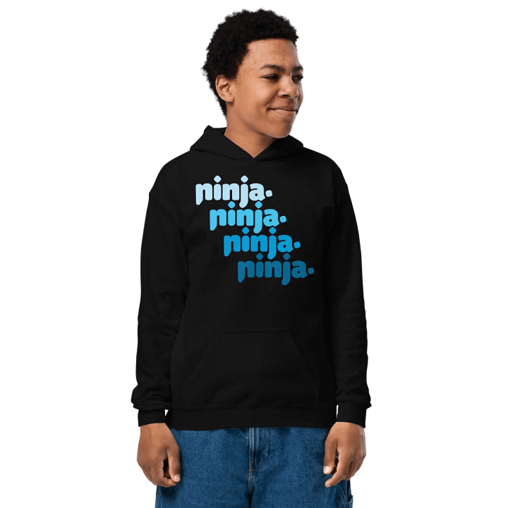 Blue Quad Ninja Kids Hoodie product image (2)