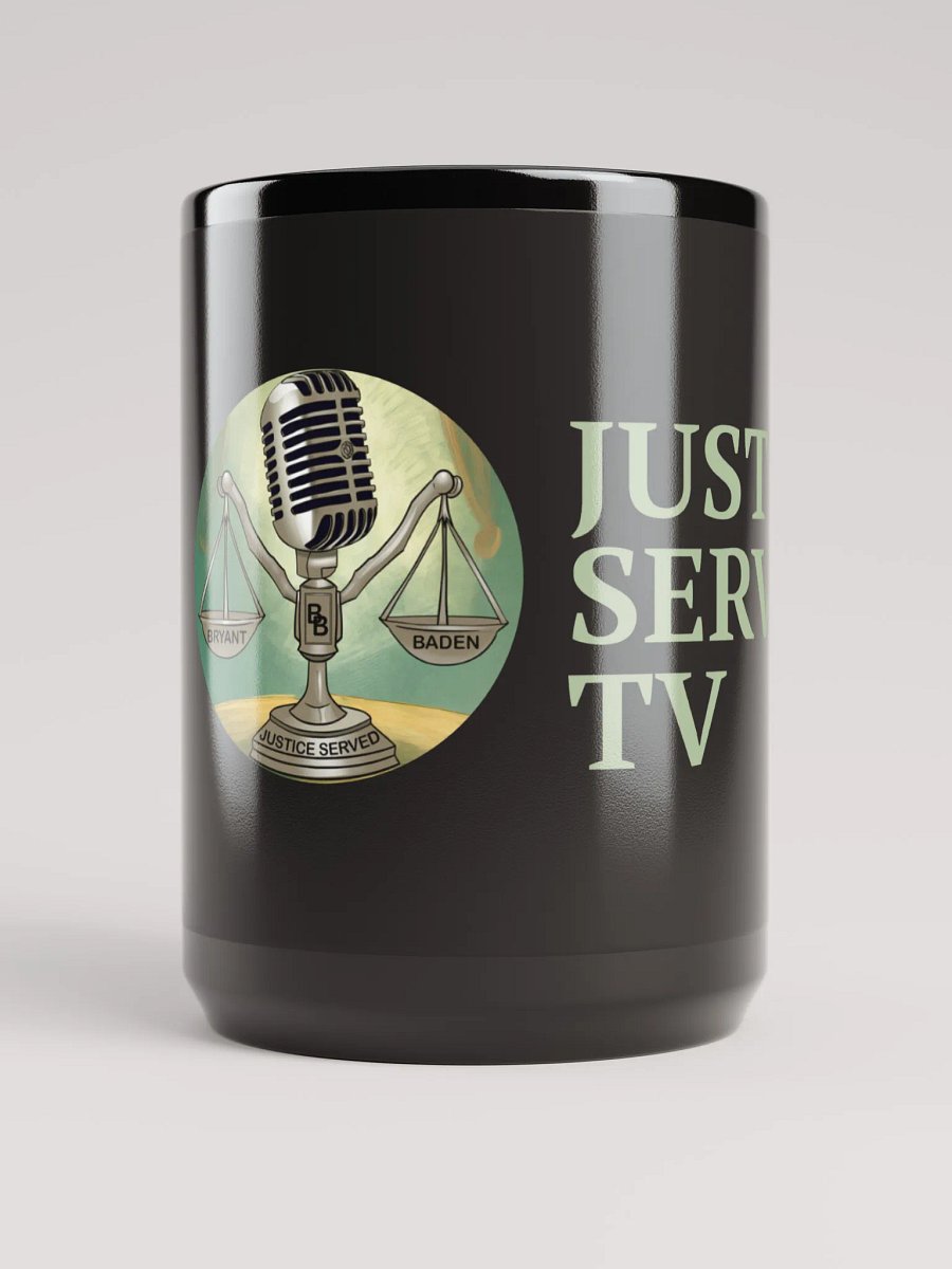 Justice Served TV Black Glossy Mug product image (1)