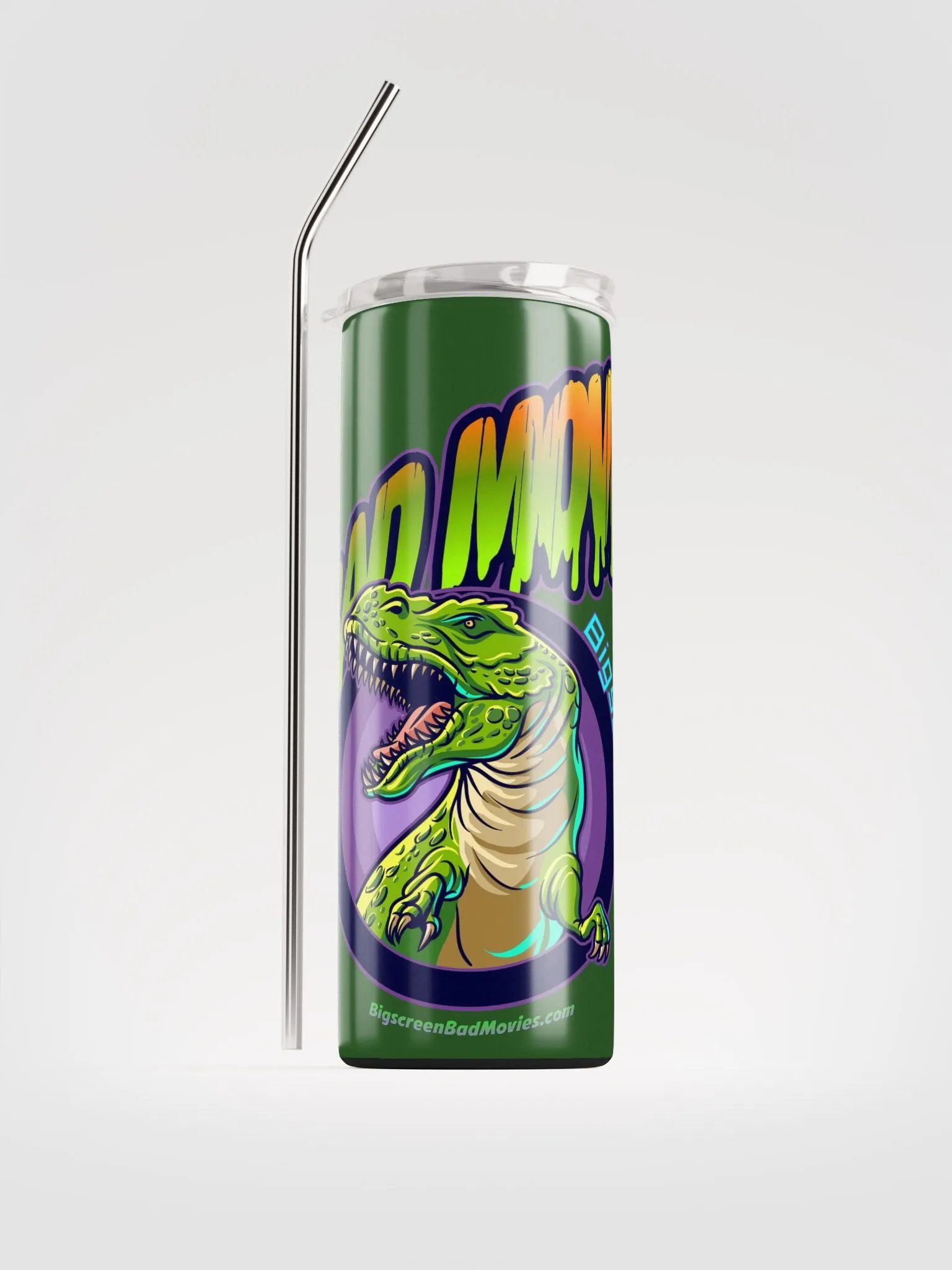 Bad Movies Purple-Green Steel Tumbler product image (1)