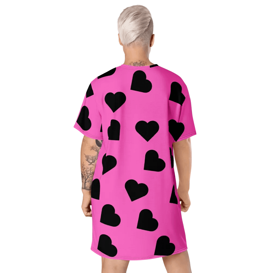 Love Pattern Ladies T Shirt Dress product image (9)