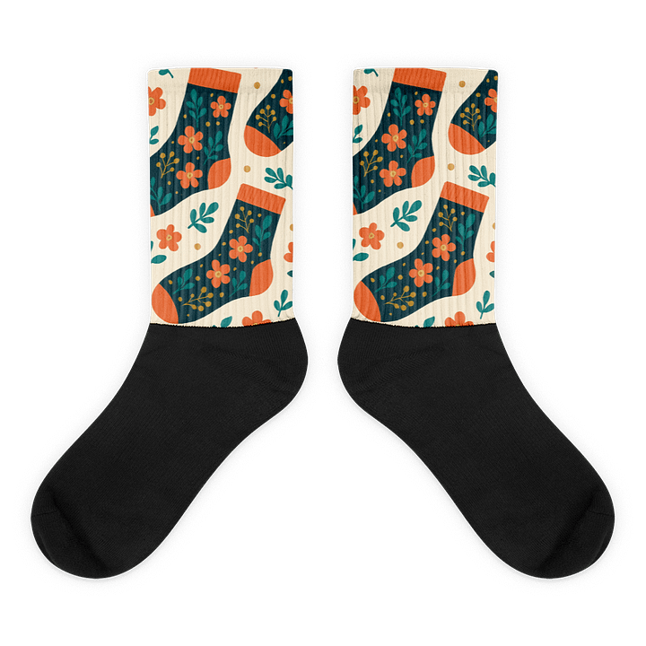 Best Selling - Floral Fusion Sublimated Socks product image (1)