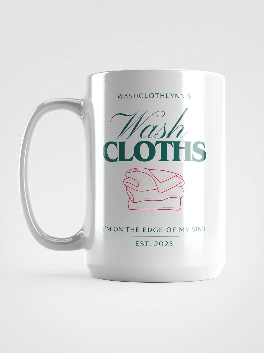 Washcloths White Glossy Mug product image (3)
