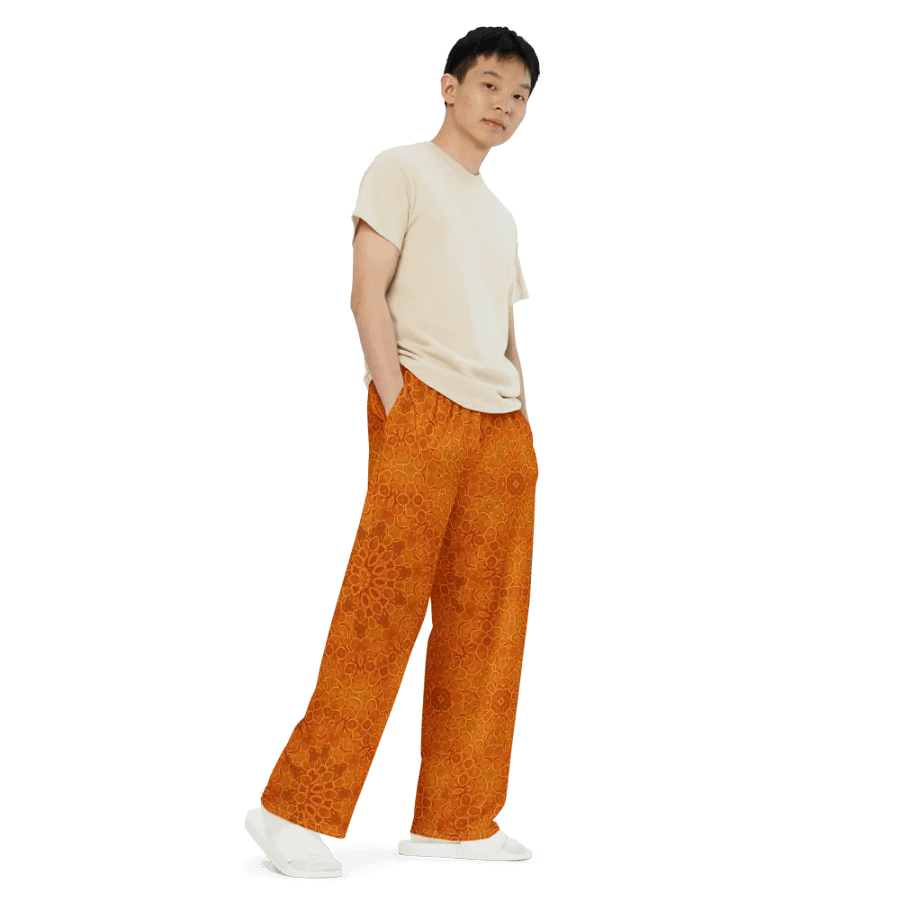Orange Slices Kaleidoscope Wideleg Pants product image (7)
