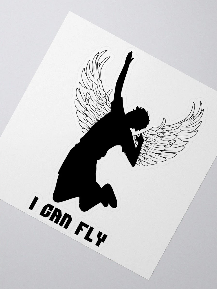 Hinata 'I Can Fly' Black Sticker product image (2)