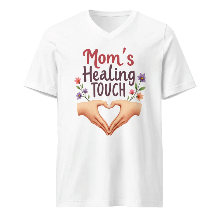 Mom's Healing Touch V-Neck Tee product image (5)