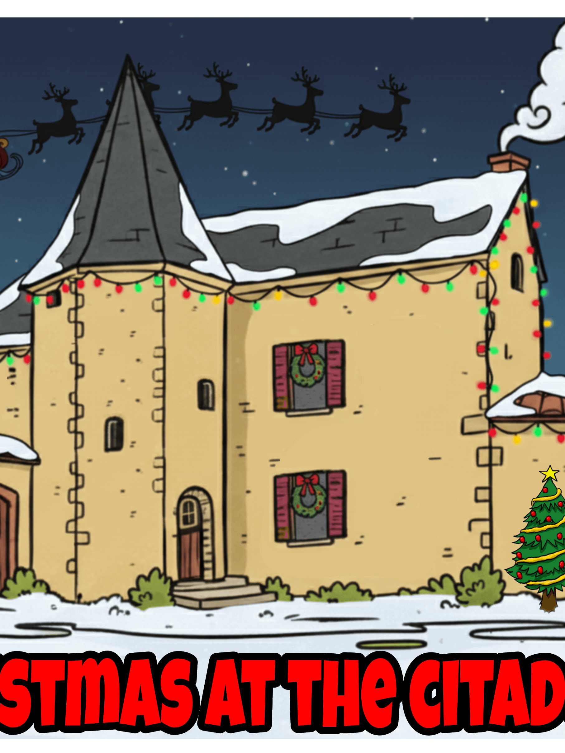 White Glossy Mug with Christmas At The Citadelle product image (13)