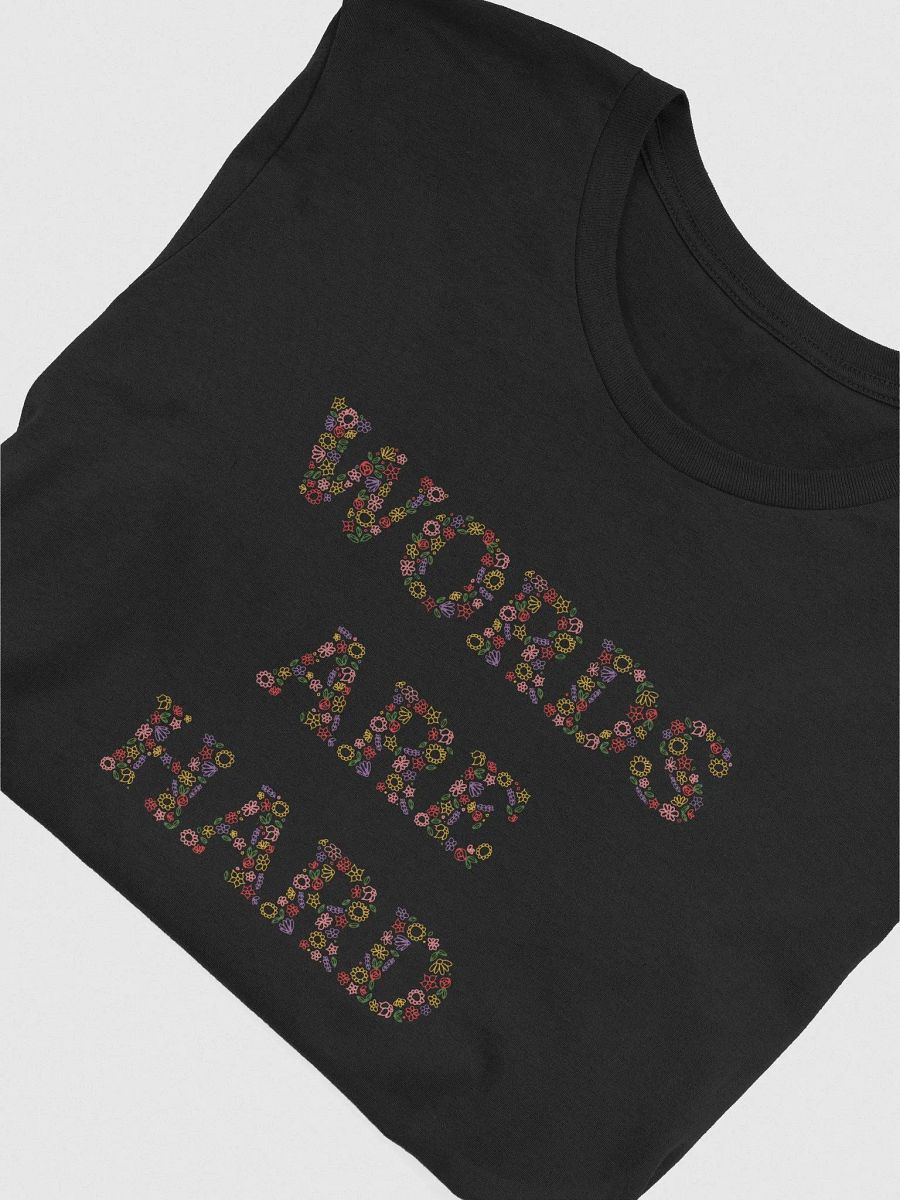 Words Are Hard Floral Unisex Tee product image (7)