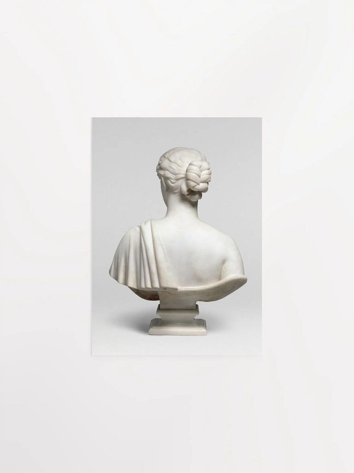 Marble sculpture of back of woman - Hiram Powers product image (1)