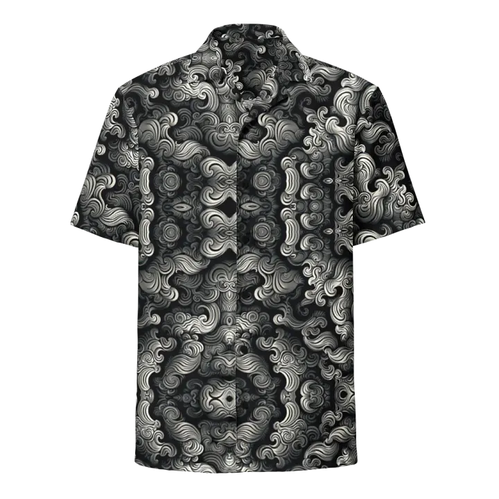 Swirling Grey Clouds Hawaii Style Shirt product image (1)
