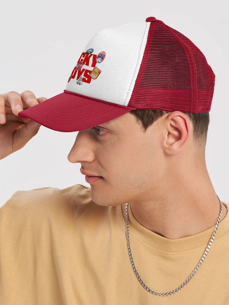 Fruit Stickers Trucker Hat (Red) product image (8)
