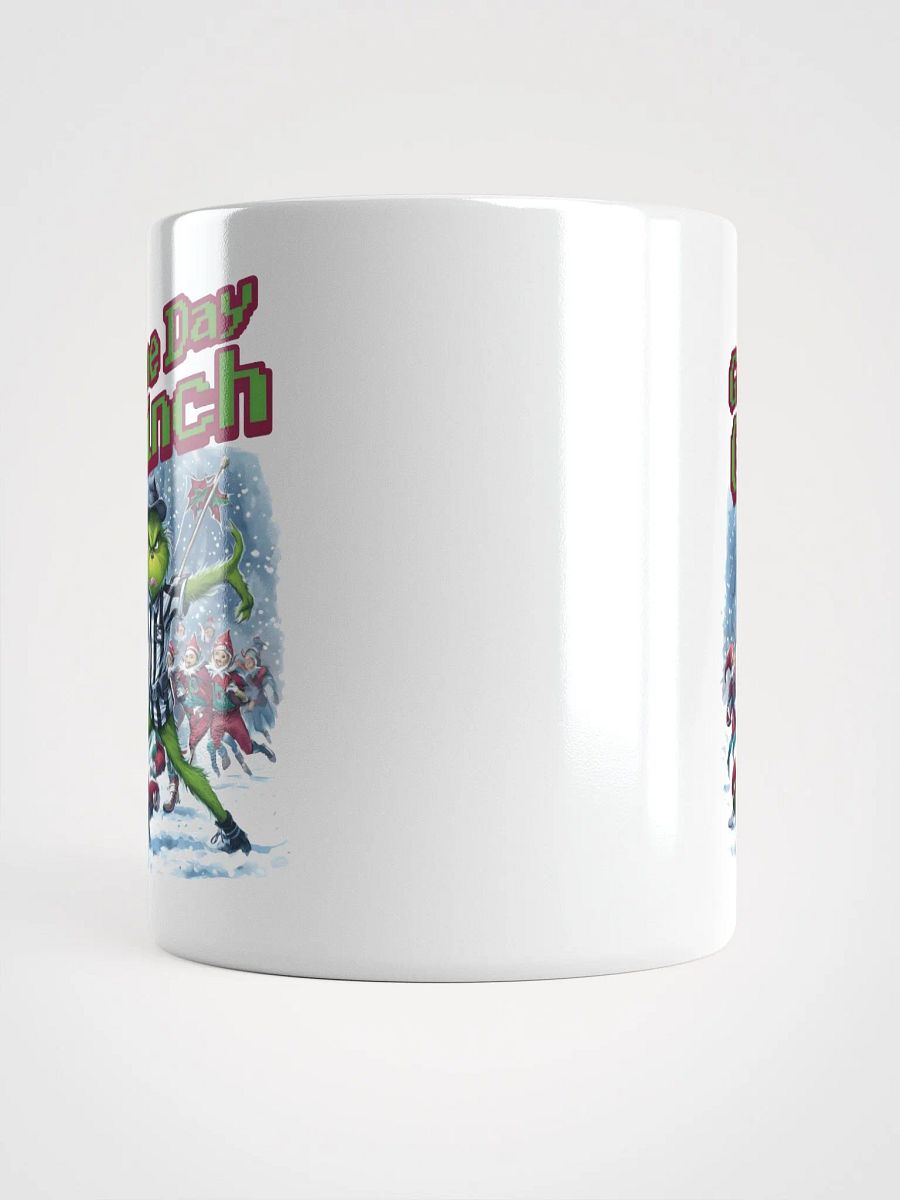 Game Day Grinch Christmas Football White Glossy Mug product image (15)