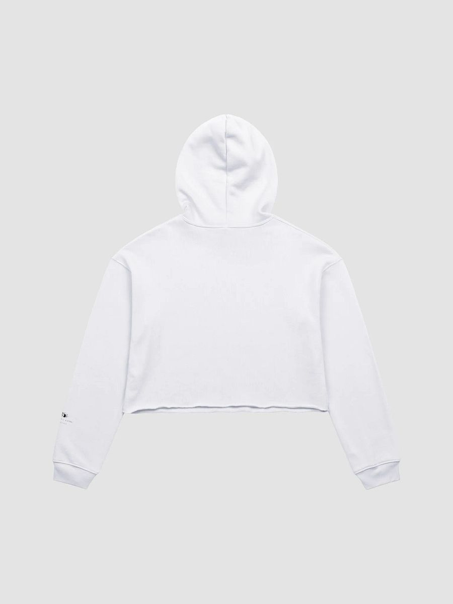 Golden Gate Park Raccoons Crop Top Hoodie (White) product image (2)