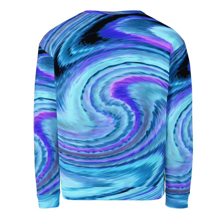 Abstract Swirling Blue Lochan's Reflection Unisex Sweatshirt product image (7)
