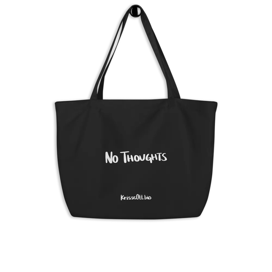 Black Head Empty, No Thoughts Tote product image (8)