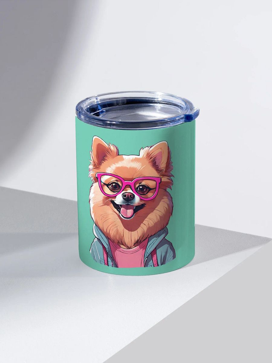 Geeky Pomeranian 10oz Stainless Steel Tumbler product image (2)