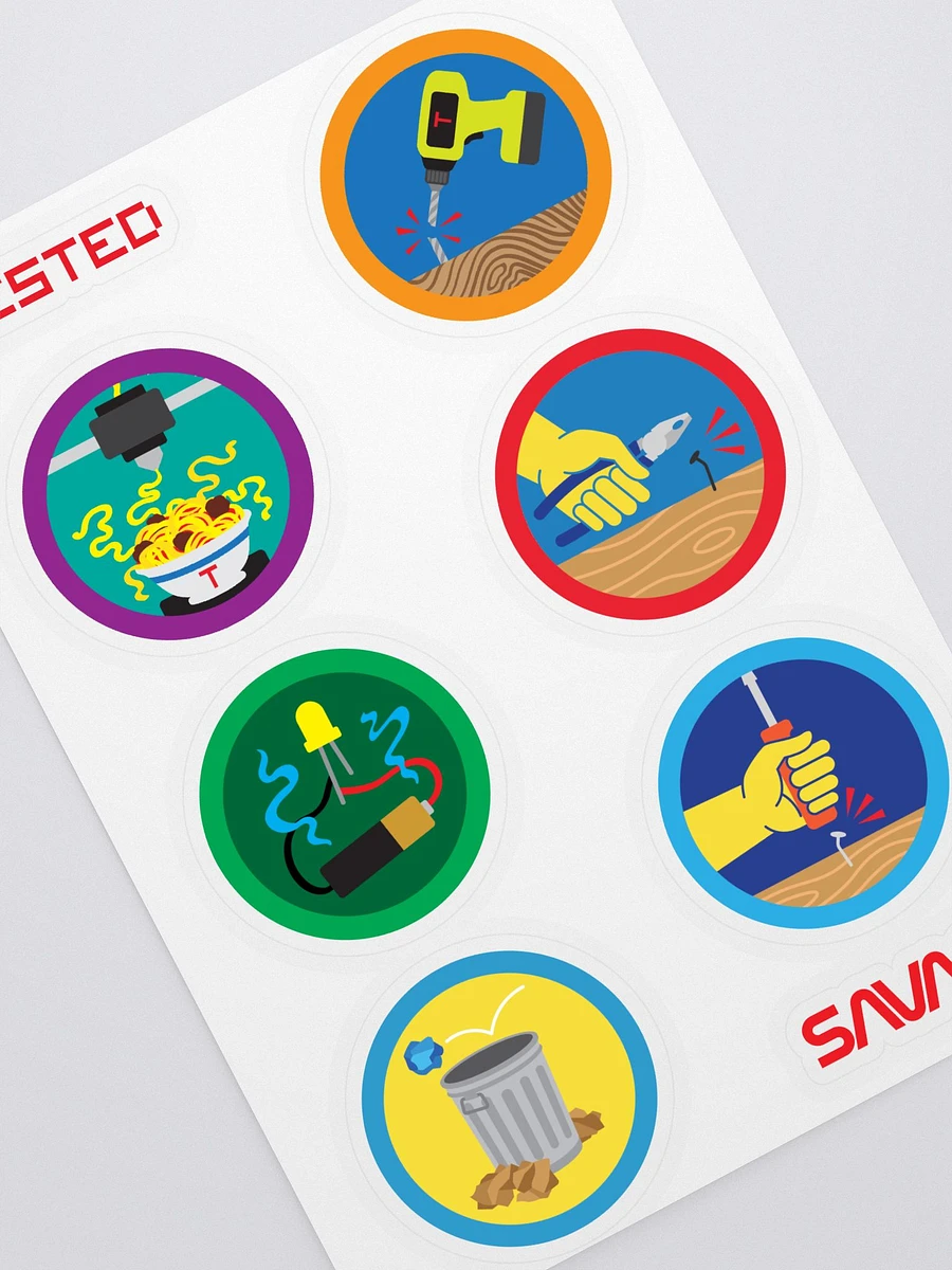 Shop Tool Fails (de)Merit Sticker Sheet product image (2)