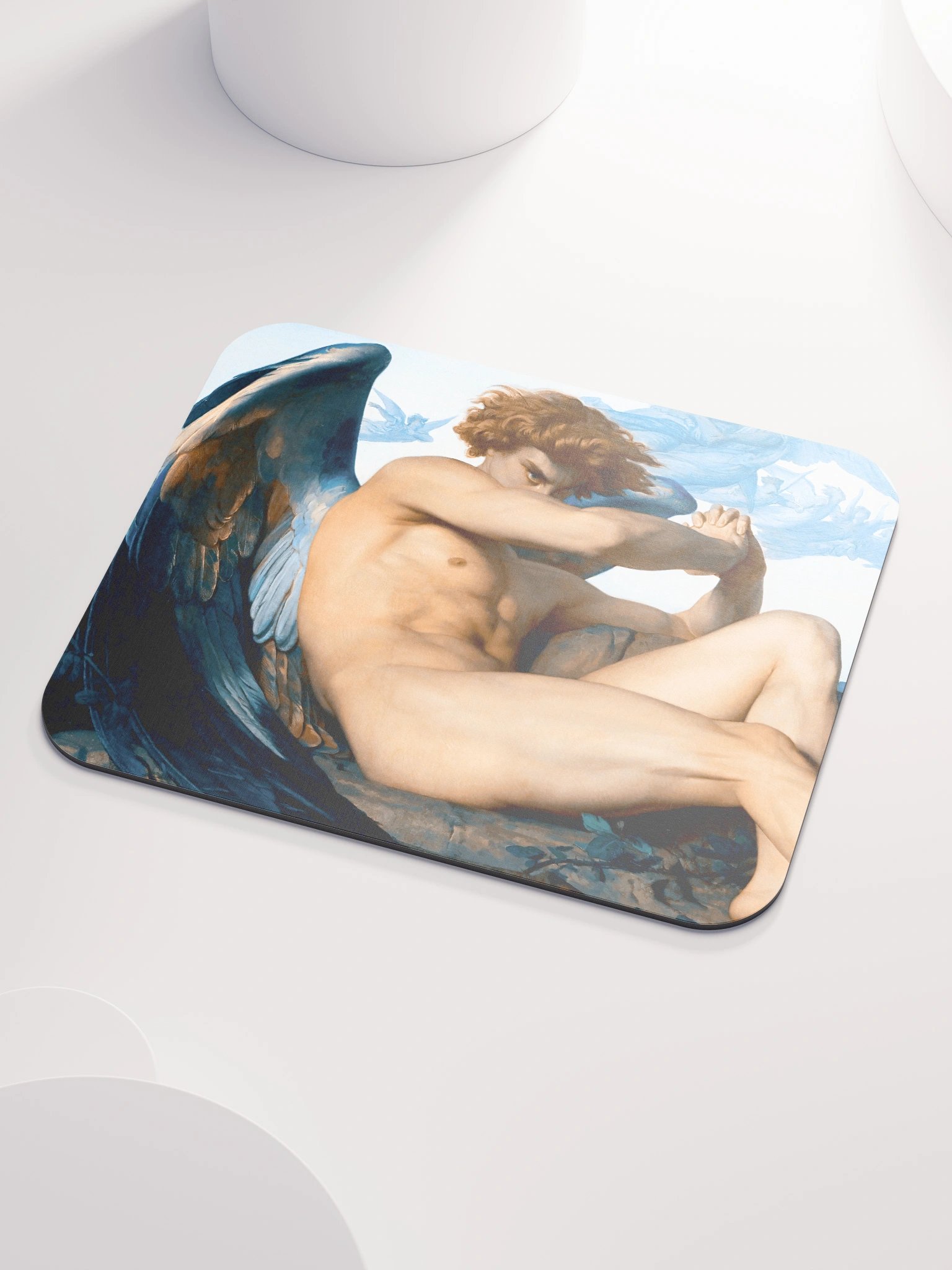 The Fallen Angel by Alexandre Cabanel Mouse Pad product image (3)