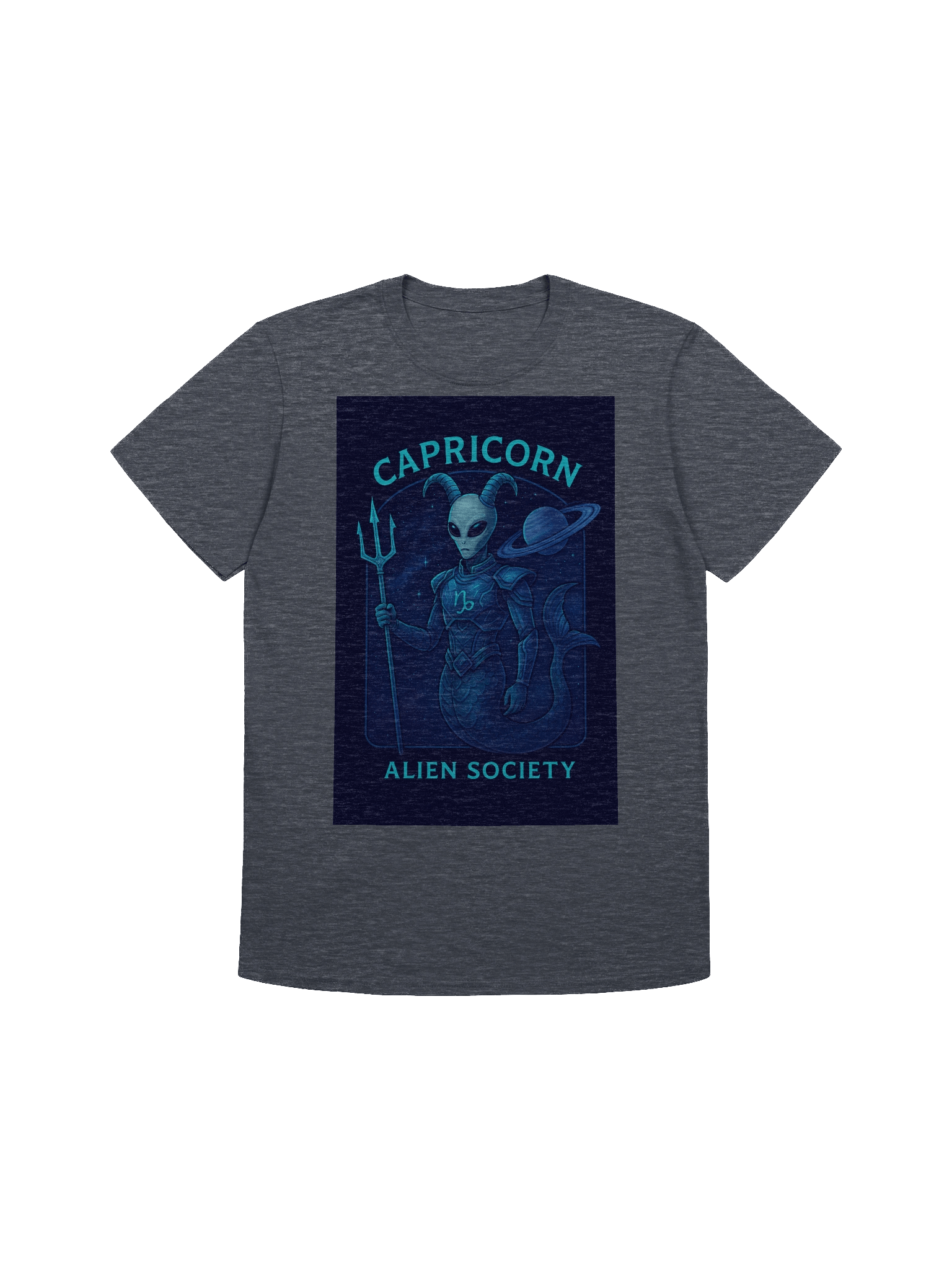 Capricorn Alien Trident T-Shirt product image (6)
