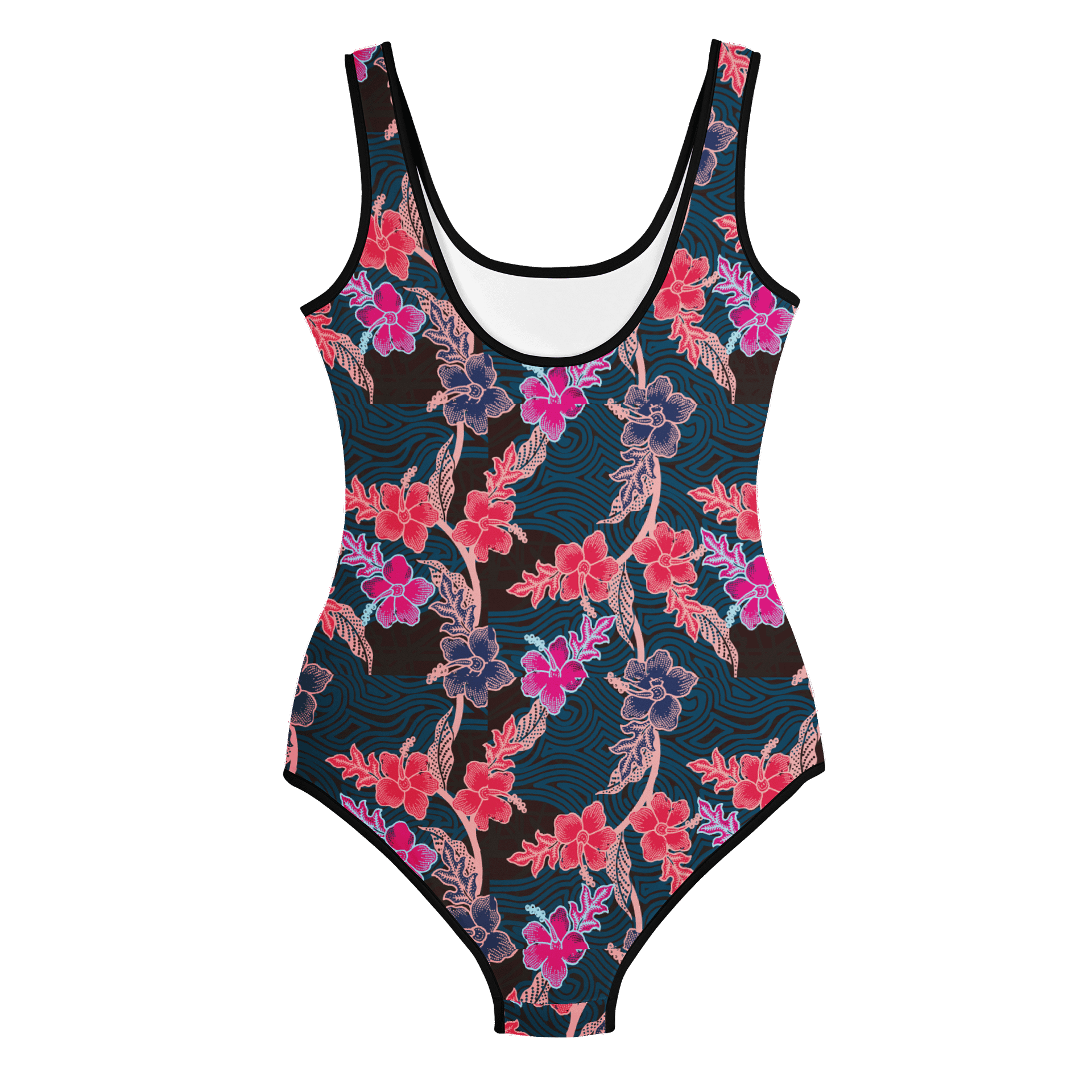 Tropical Orchid One-Piece Youth Swimsuit product image (6)
