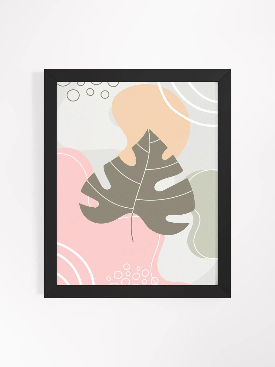 Abstract Leaf Elegance Framed Poster product image (11)