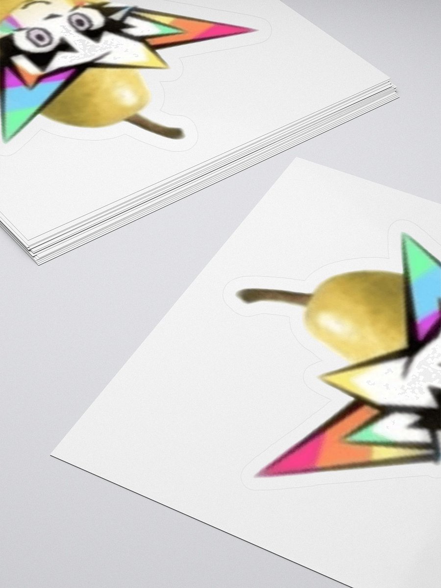 glitter pear sticker product image (4)