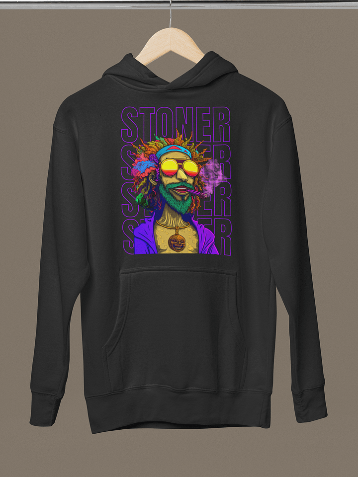 Psychedelic - Stoner Dude Cannabis Vibes - Premium Unisex Hoodie product image (2)
