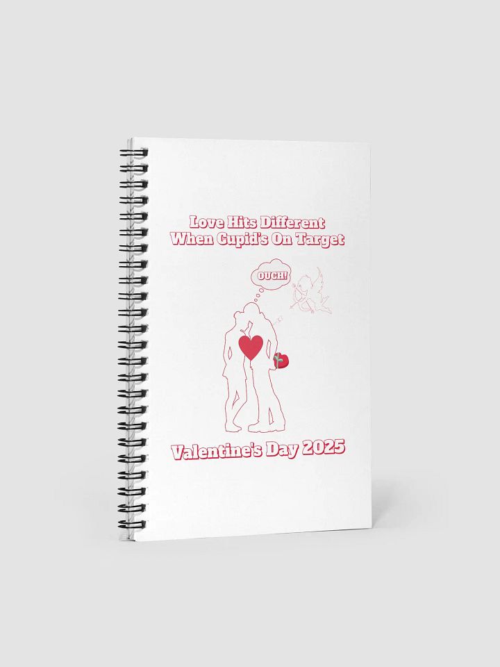 When Cupid's On Target Spiral Notebook product image (1)