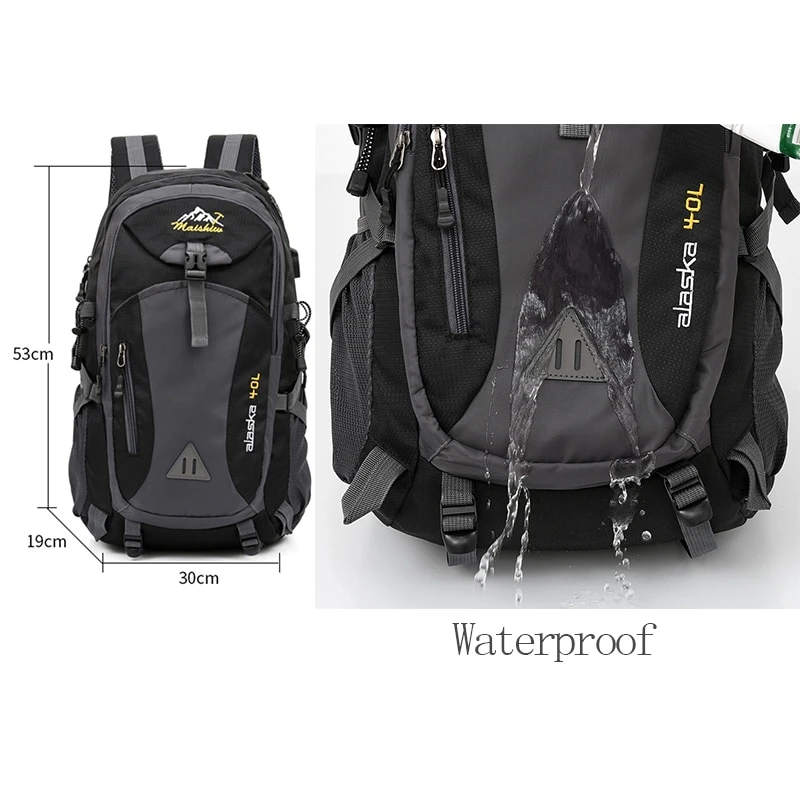 Waterproof Camping Backpack with USB Port product image (8)