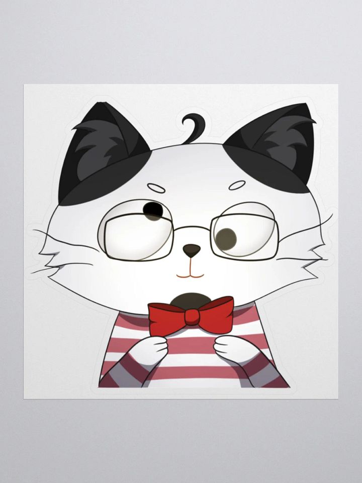 JPAG_Grey cat Derp emote sticker product image (1)