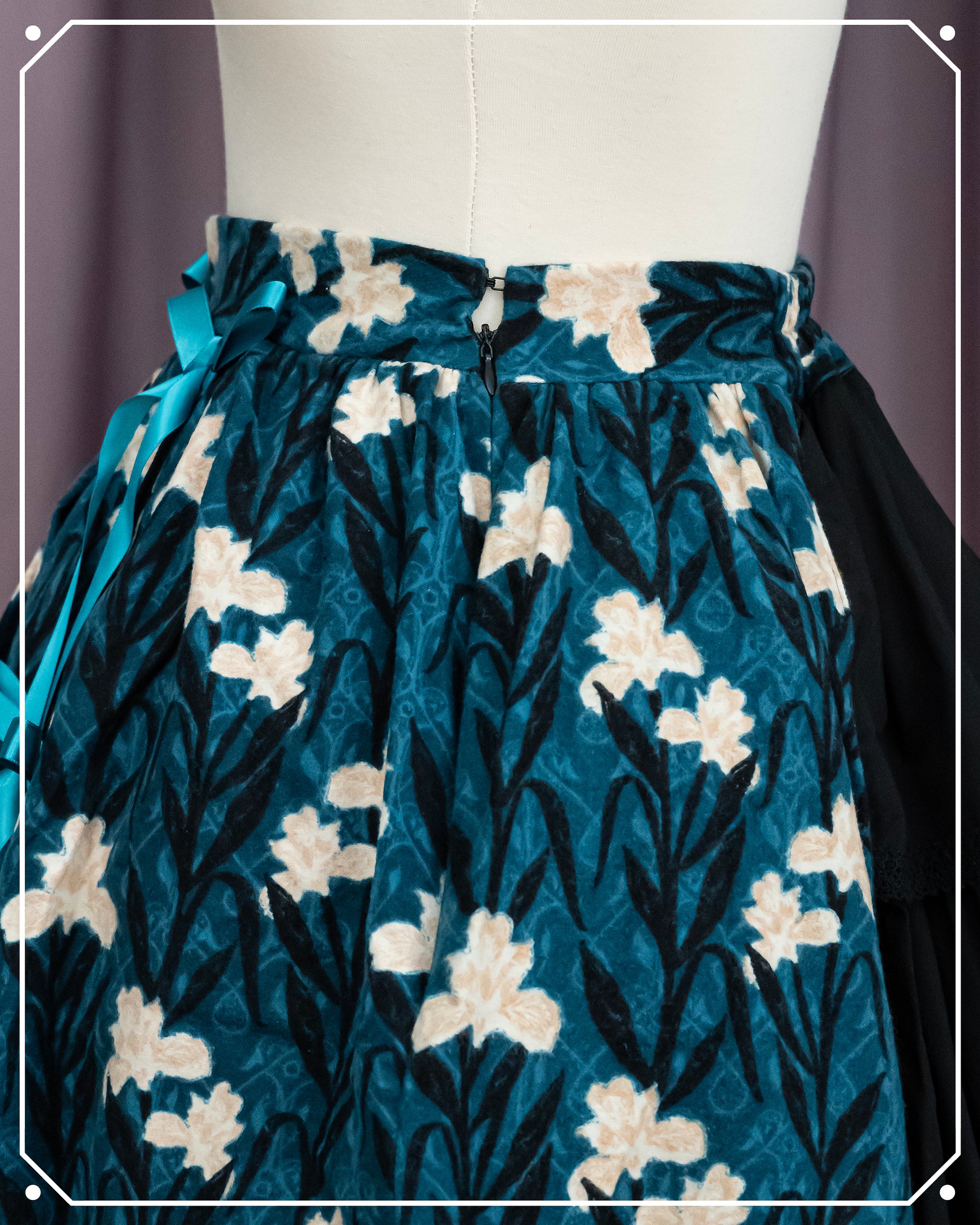 Cemetery Iris Bustle Skirt product image (7)