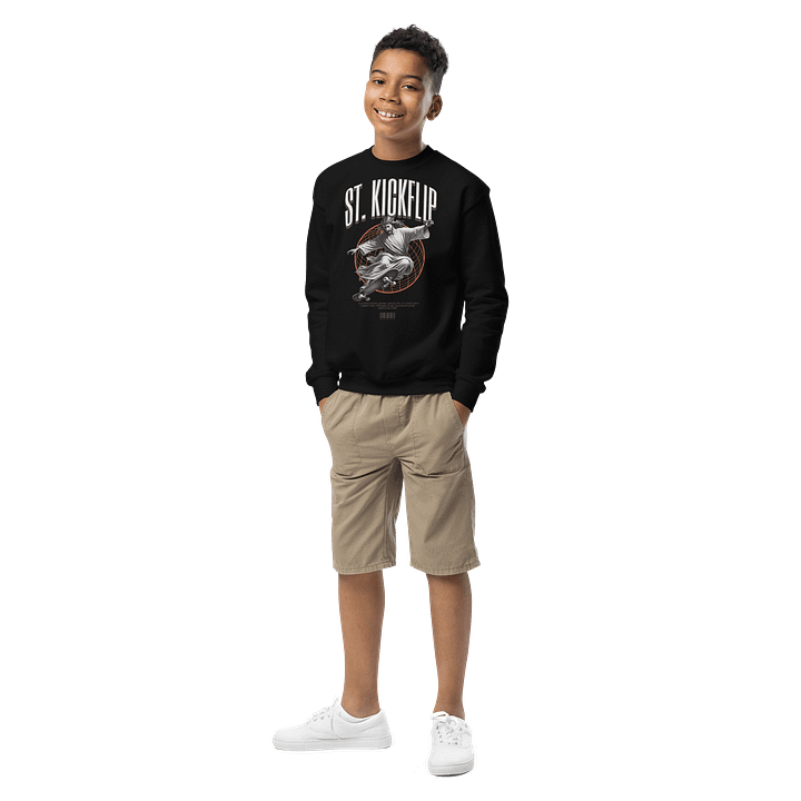 Divine Skate St. Kickflip Youth Sweatshirt product image (3)