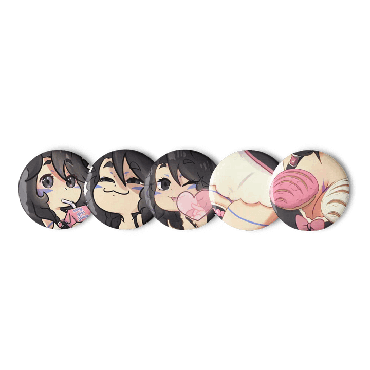 Pin Button Duskymotes 04 - Set of 5 product image (1)