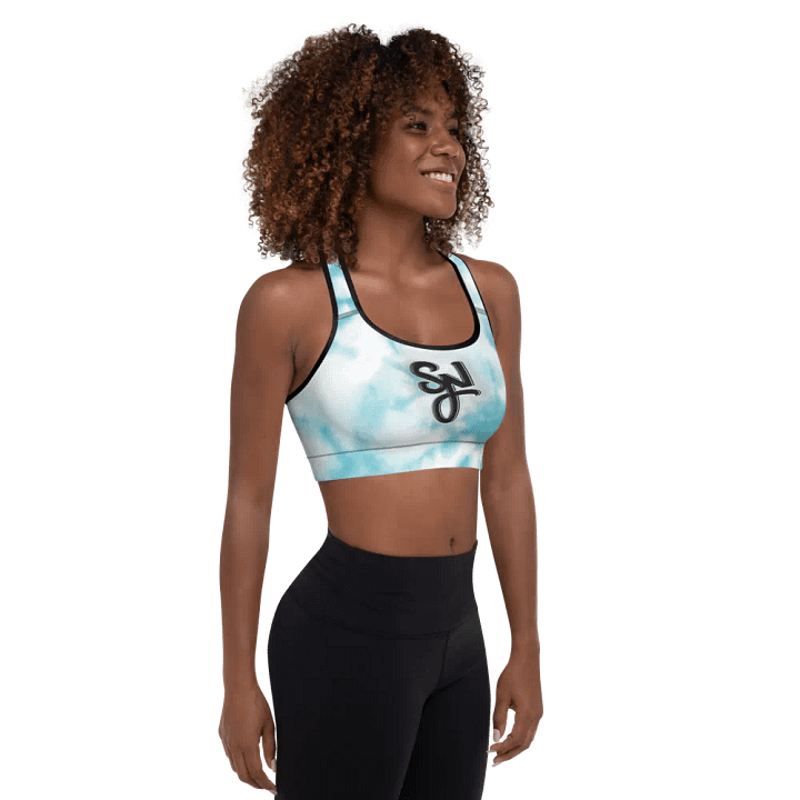 Syn Blue Tie Dye Sports Bra Top product image (2)