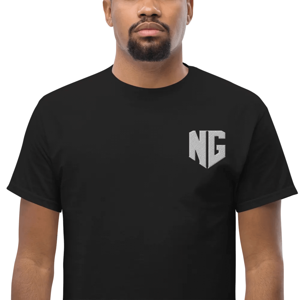 N.E.W. Gaming Shirt - White Logo (Embroidered) product image (2)