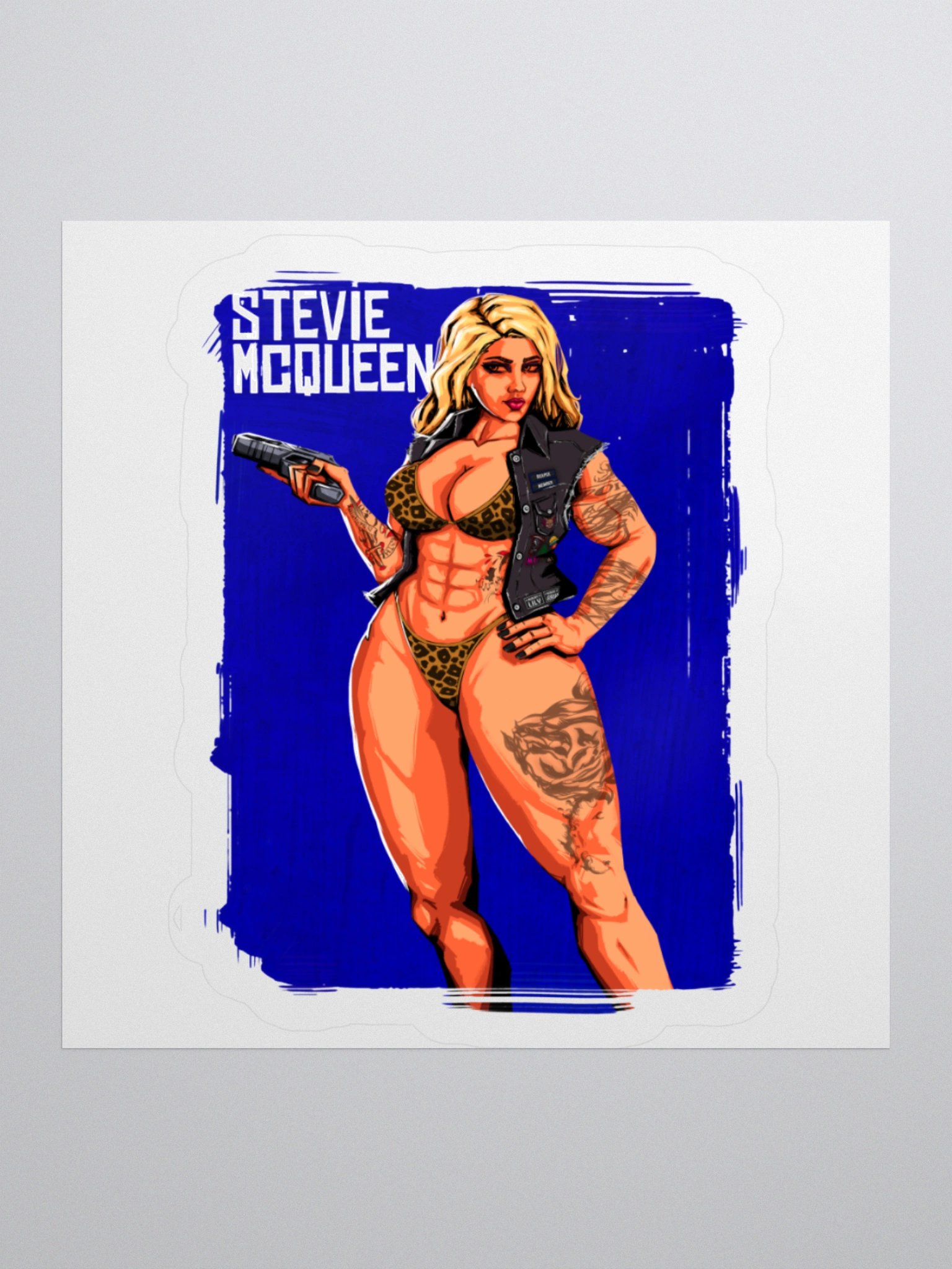 Stevie McQueen Portrait Sticker product image (1)