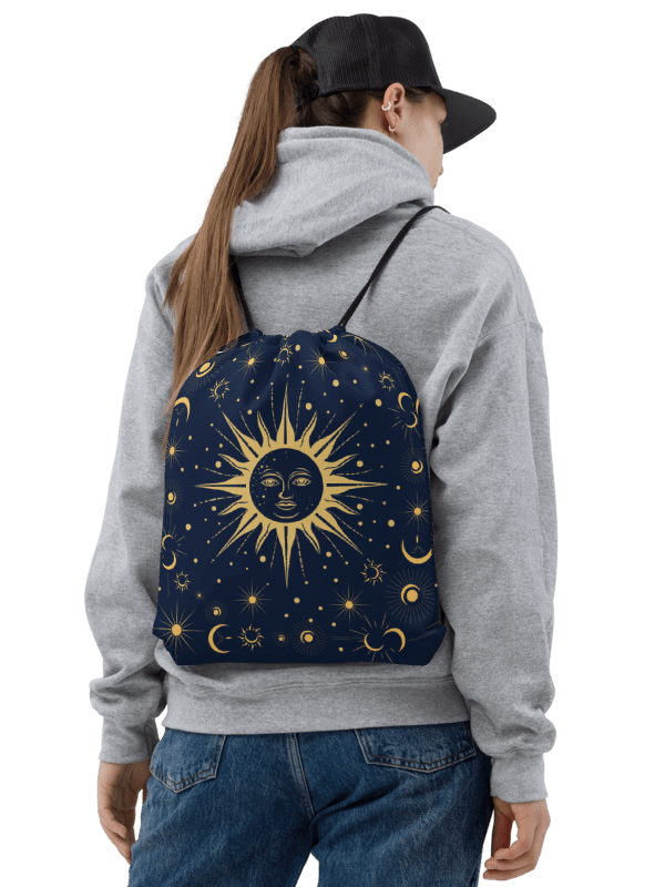 Celestial Sun Drawstring Bag product image (2)