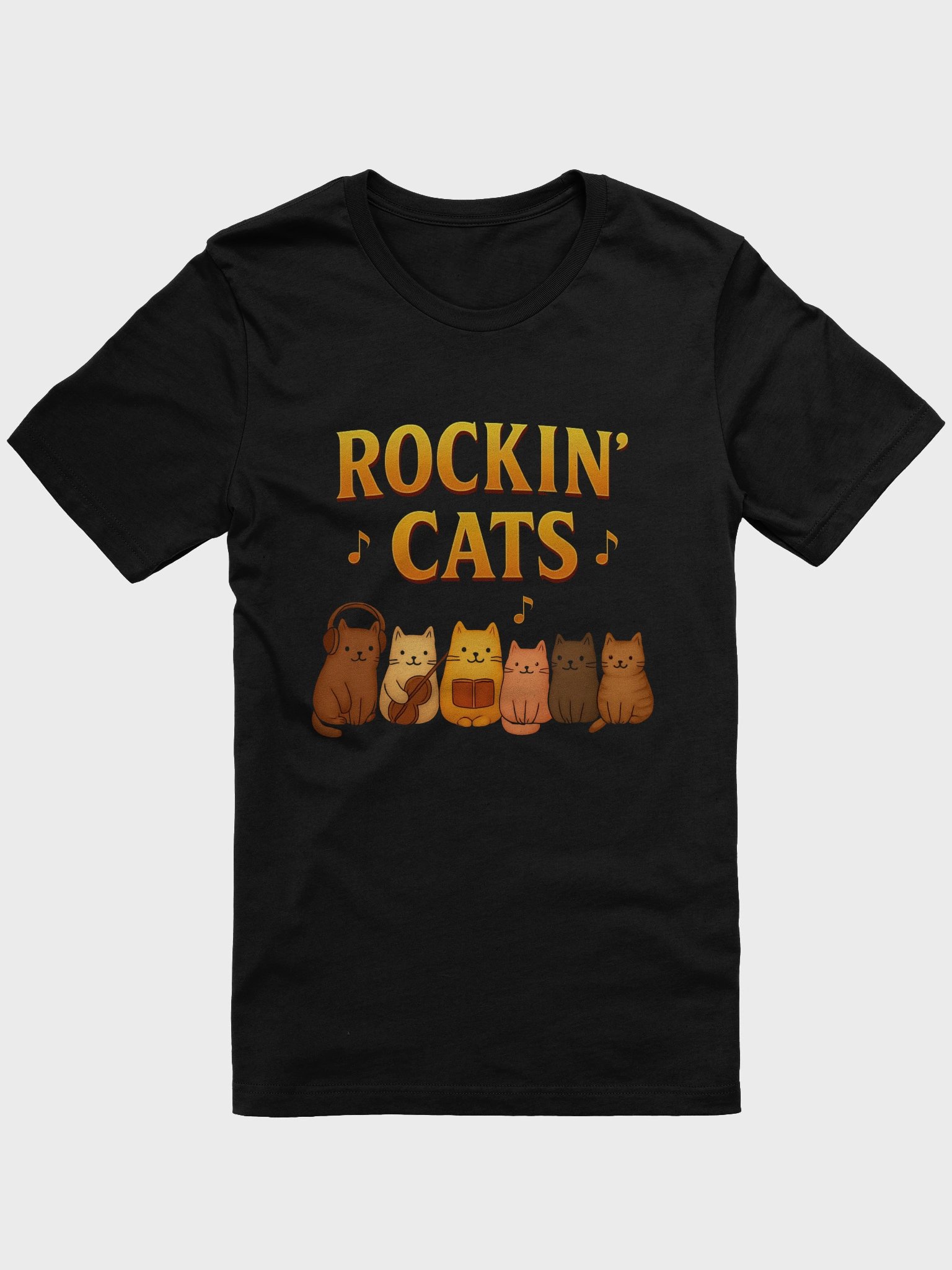Rockin' Cats Cartoon T-Shirt product image (4)