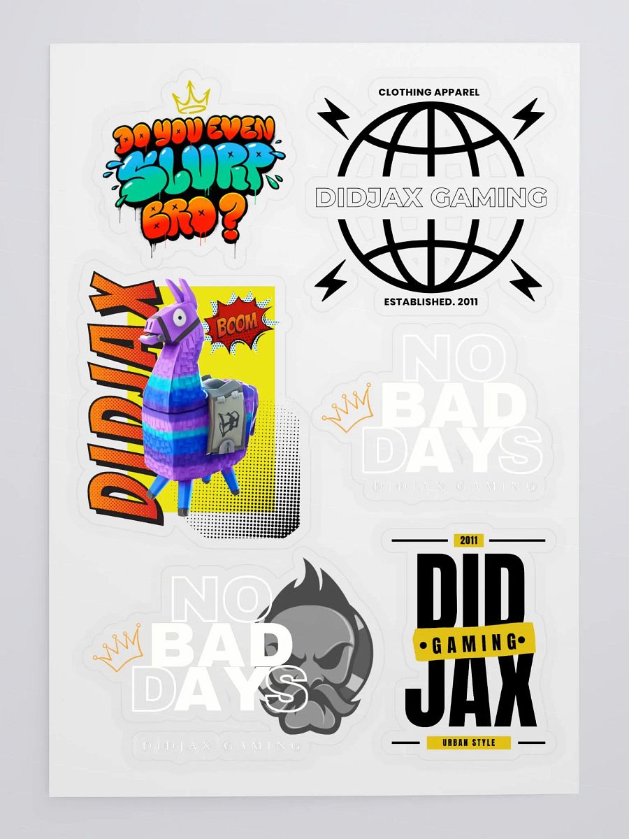Didjax Gaming Sticker Sheet Set product image (3)