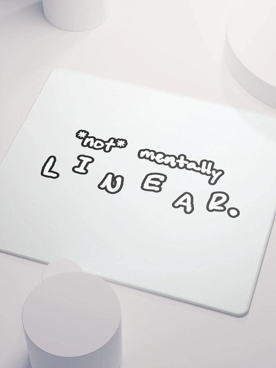 *not* mentally linear (lined design) mouse pad product image (3)