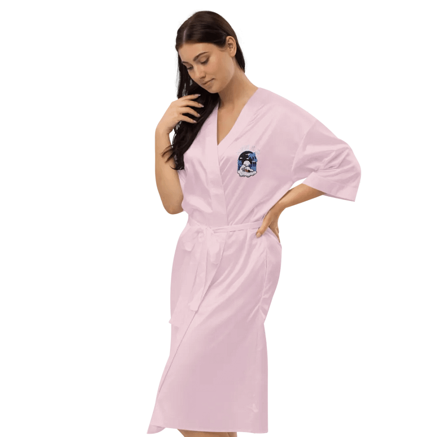 Cloudy Night BBBY Satin Robe Embroidered product image (16)