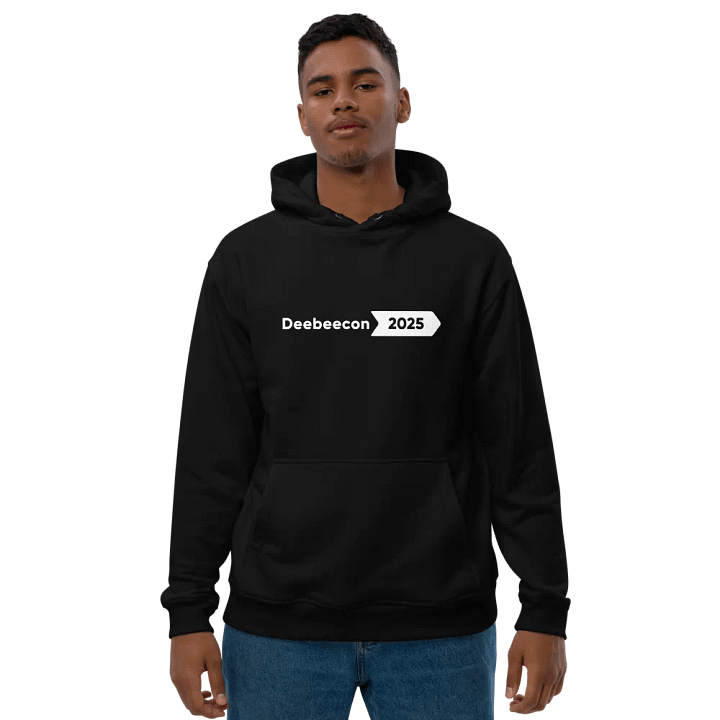 Official ECO Friendly DeeBeeCon 2025 Hoodie (BLACK) product image (2)