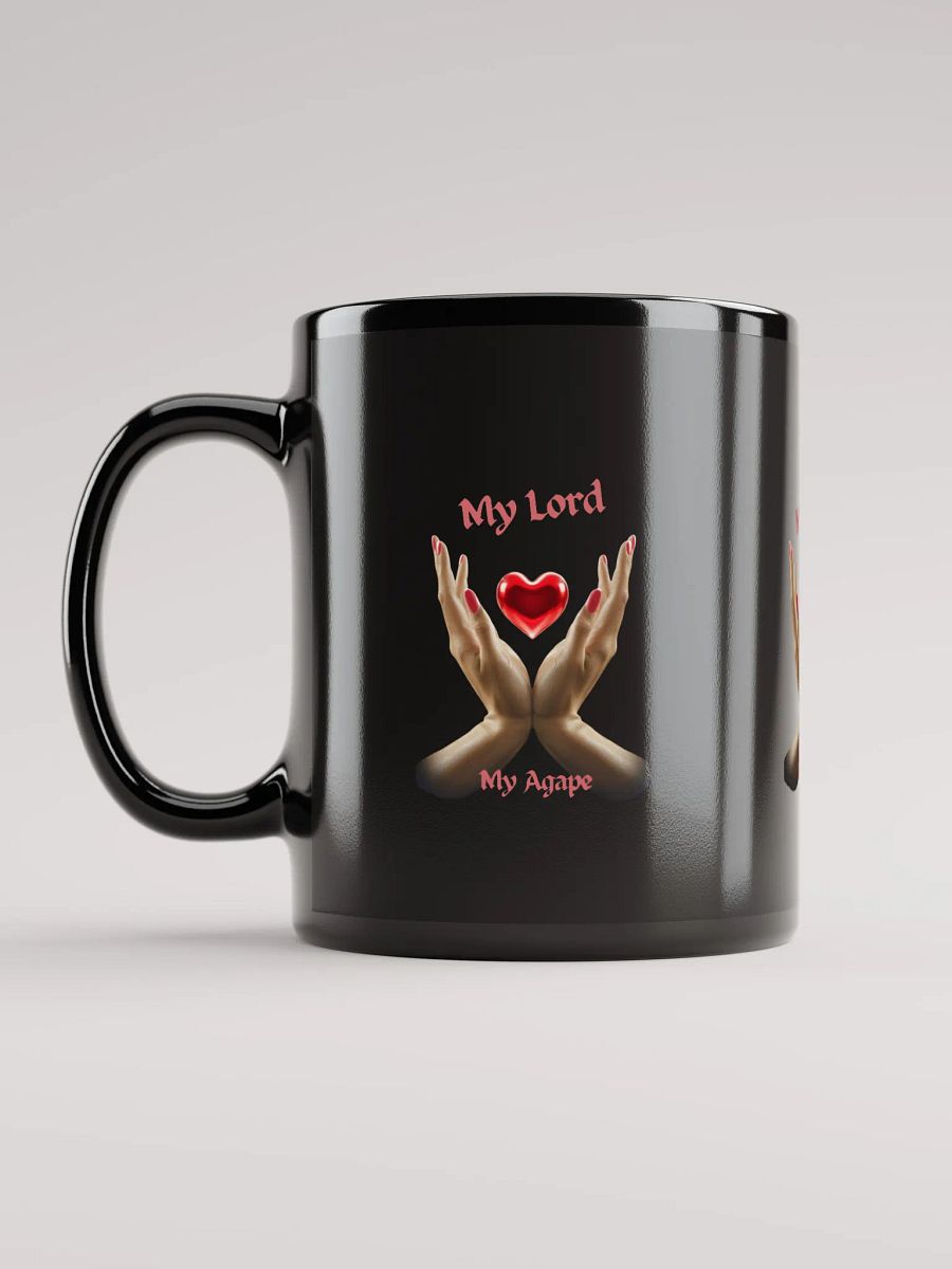 My Lord, My Agape Black Glossy Mug product image (11)