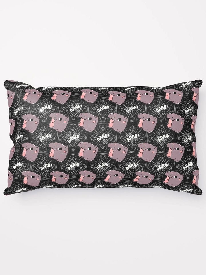 MOODENG'S BLACK AAAH! PILLOW! product image (1)