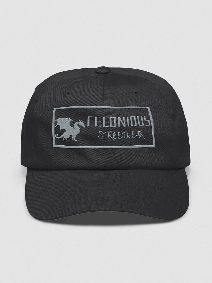 Felonious Streetwear Dragon Silver Logo Dad Hat product image (4)
