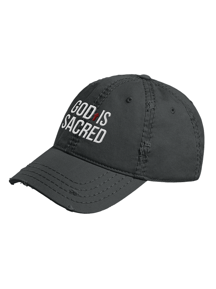 God Is Sacred - Distressed Dad Hat (Dark) product image (2)