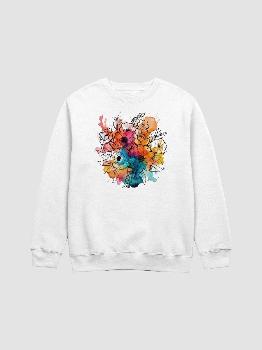 Watercolor Floral Bouquet Crewneck Sweatshirt product image (2)