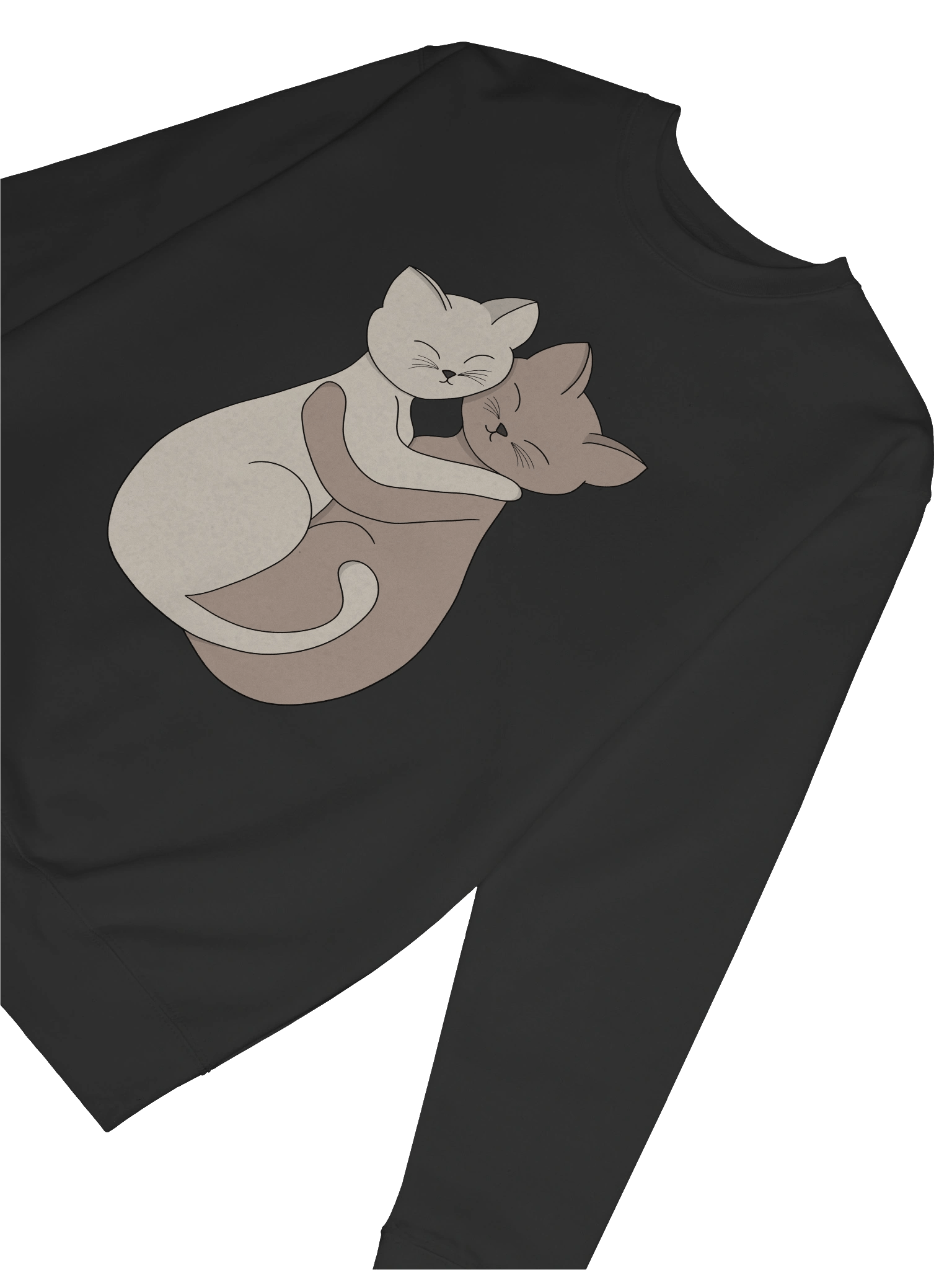 Hugging Cats Friendship Illustration product image (6)