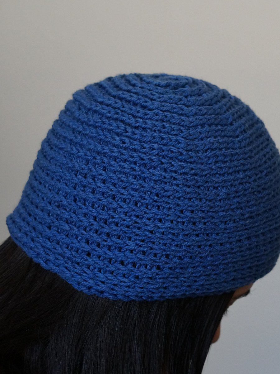 Knit stitch beanie crochet pdf pattern product image (2)