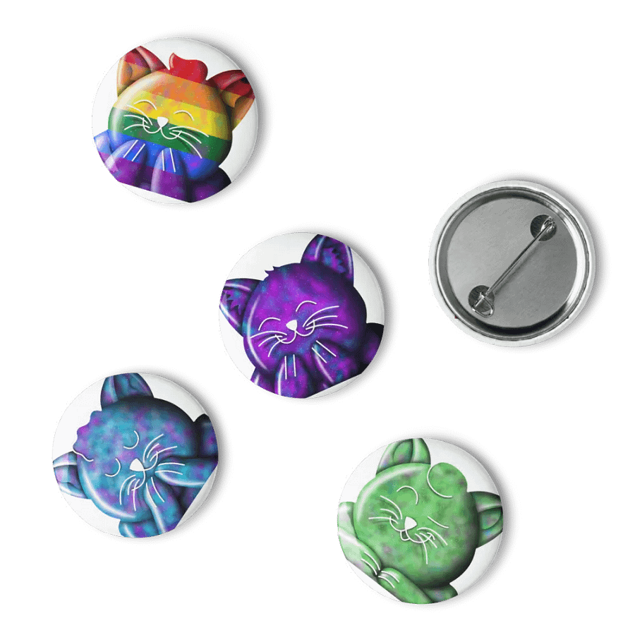 Galaxy Kitty Button Pins product image (15)