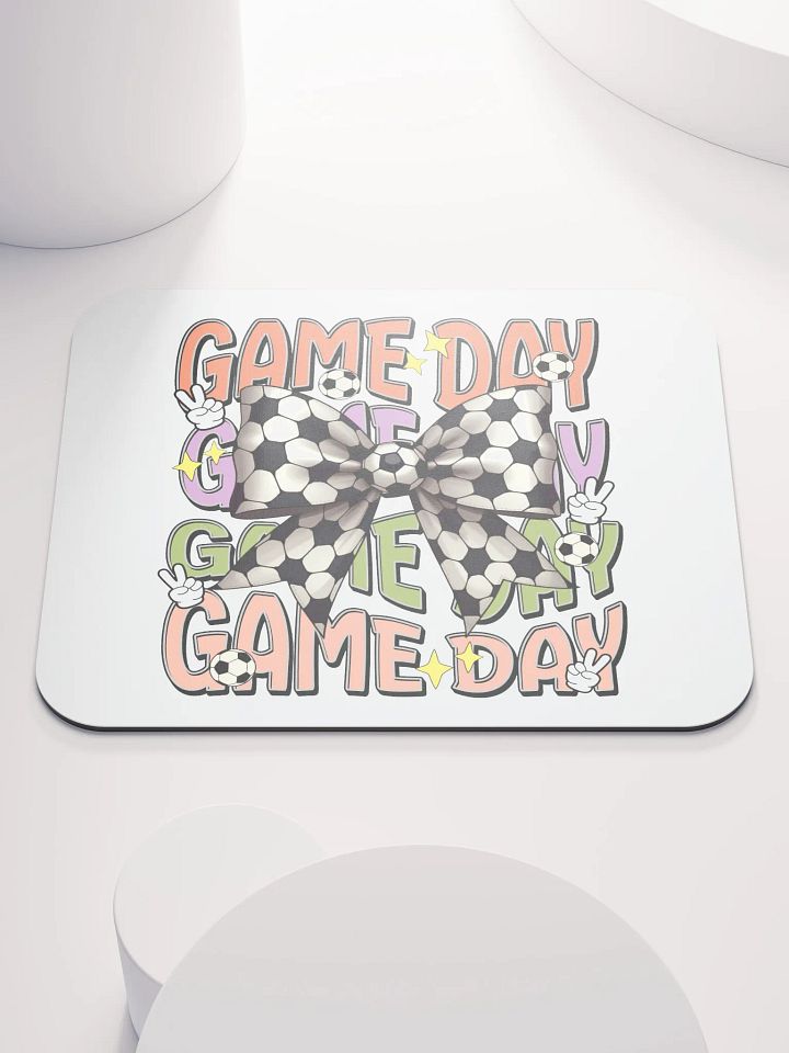 Game Day Bow Soccer Mouse Pad product image (2)